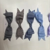 Customized double-layer bow tie with swallow-tail diy headwear with small flowers details Picture